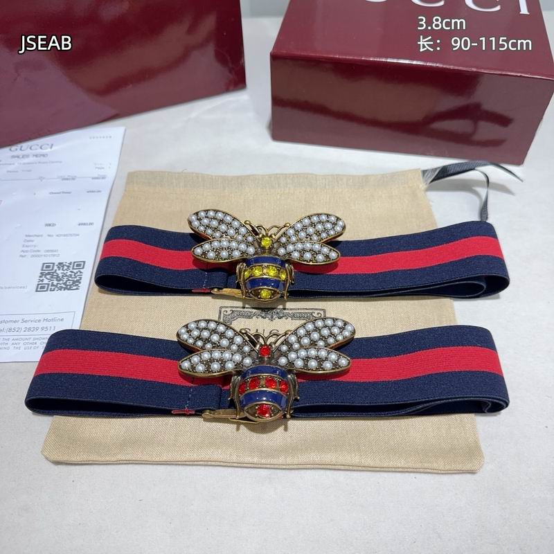 Gucci belt 松紧带38mmX90-115cm 8L18